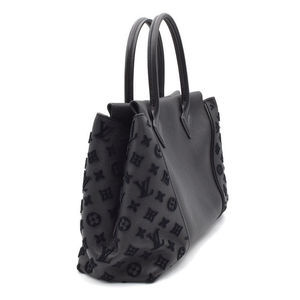 Louis Vuitton Tote Noir Bag Leather PM Calf Black W Tote
